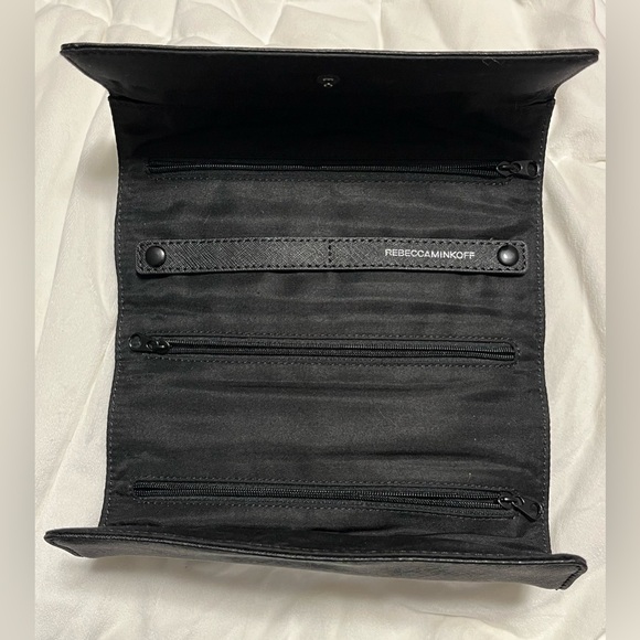 REBECCA MINKOFF Saffiano Leather heavy metal travel jewelry bag - Picture 4 of 6